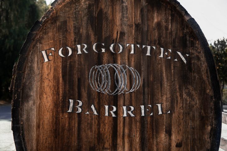 Hand Lettered Signage by Amarie Design Co. for Forgotten Barrel Winery in San Diego, California